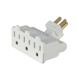 Eaton Wiring Devices 1192W-SP Outlet Tap, 2 -Pole, 15 A, 125 V, 3 -Outlet, NEMA: NEMA 5-15R, White