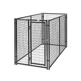 Behlen Country 38100337 Complete Magnum Dog Kennel, 5 ft OAL, 10 ft OAW, Zinc, Gray