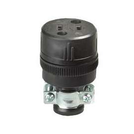 Eaton Wiring Devices 224-BOX Electrical Connector, 2 -Pole, 15 A, 125 V, NEMA: NEMA 1-15, Black