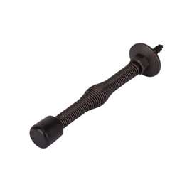 Prosource H61-Z019-PS Light-Duty Door Stop, 3/4" in Dia Base, 3 in Projection, Plastic & Steel, Venetian Bronze