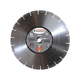 DIAMOND PRODUCTS 70495 Circular Saw Blade, 12 in Dia, 1 in Arbor, Diamond Cutting Edge