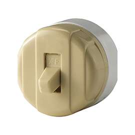 Eaton Wiring Devices 735V-BOX Switch, 10 A, 125/250 V, Lead Wire Terminal, Plastic Housing Material, Ivory