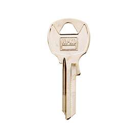 HY-KO 11010NA24 Key Blank, Brass, Nickel, For: National Cabinet, House Locks and Padlocks