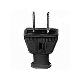Eaton Wiring Devices 183BK-BOX Electrical Plug, 2 -Pole, 15 A, 125 V, NEMA: NEMA 5-15, Black