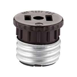 Eaton Wiring Devices 758B-BOX Adapter, 660 W, 1-Outlet, Thermoplastic, Brown