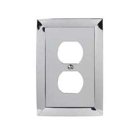 Amerelle 61DCH Duplex Receptacle Wallplate, 1-Gang, Metal