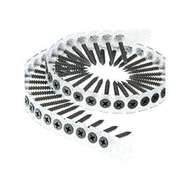 SENCO 06B Series 06B162P Screw, #6 Thread, 1-5/8 in L, Bugle Head, #2 Drive, Steel, Phosphate