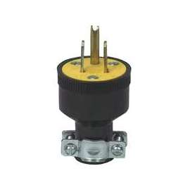 Eaton Wiring Devices 1709-BOX Electrical Plug, 2 -Pole, 15 A, 125 V, NEMA: NEMA 5-15, Black