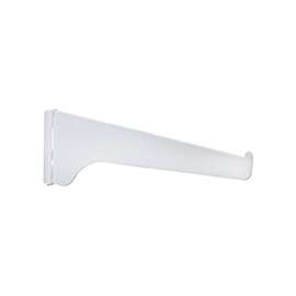 Knape & Vogt 180 WH 16 Shelf Bracket, 16 in L, Steel, Powder-Coated