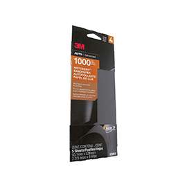 3M Wetordry 03001 Automotive Sandpaper, 1000 Grit
