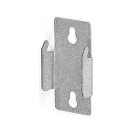 Kenney KN852 Double Curtain Rod Bracket, Zinc, Silver, Nail Mounting