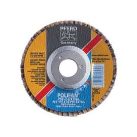 POLIFAN PSF-EXTRA Flap Discs, 4 1/2 in, 40 Grit, 7/8 in Arbor, 13,300 rpm