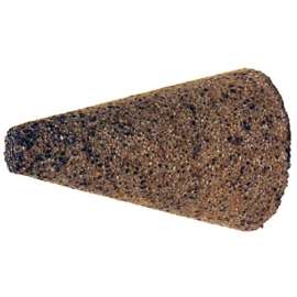 Cones and Plugs, Type 17, 1 1/2 in Dia, 16 Grit Aluminum Oxide