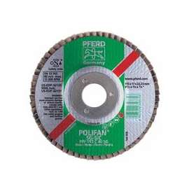Type 27 POLIFAN SG Flap Discs, 4 1/2", 40 Grit, 5/8 Arbor, 13,300 rpm, Zirconia