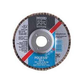 Type 29 POLIFAN SG Flap Discs, 7", 40 Grit, 7/8 Arbor, 8,500 rpm, Zirconia