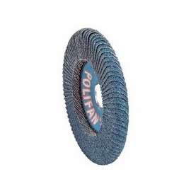 POLIFAN SGP Zirkon Curve Flap Discs, 5 in, 40 Grit, 7/8 in Arbor, 12,200 rpm