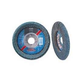 POLIFAN SGP Zirkon Curve Flap Discs, 4 1/2 in, 40 Grit, 7/8 in Arbor, 13,300 rpm