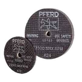 A-SG Sm Grinding Wheel, 4 in Dia, 1/2 in Thick, 3/8 in Arbor, 24 Grit Alum Oxide
