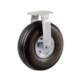 Shepherd Hardware 9795 Rigid Caster, 8 in Dia Wheel, 1-3/4 in W Wheel, 220 lb