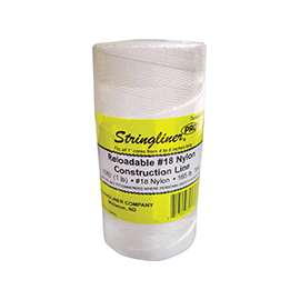 Stringliner Pro Series 35703 Construction Line, #18 Dia, 1080 ft L, 165 lb Working Load, Nylon, White