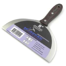 MARKSON Putty Knife 8", Scraper Tool with Pakka Wooden Handle, Spackle Knife, Stainless Steel Blade Joint Knife
