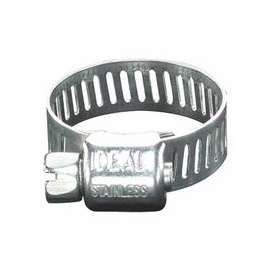 62P Series Small Diameter Clamps, 1/8" Hose ID, 1/4-5/8" Dia, Stnls Stl 201/301
