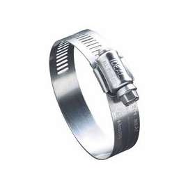 68 Series Worm Drive Clamp, 1 1/8" Hose ID, 3/4"-1 3/4" Dia, Stnls Steel 201/301