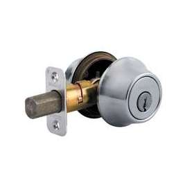 Kwikset 660 Series 66526DCPRCALRCSK6 Deadbolt, 3 Grade, Keyed Alike Key, Steel, Satin Chrome, 2-3/8 x 2-3/4 in Backset
