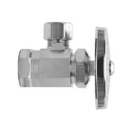BrassCraft OR37X C1 Stop Valve, 1/2 x 1/2 in Connection, Compression x FIP, 125 psi Pressure, Brass Body