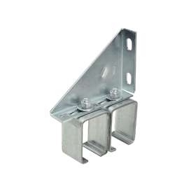 National Hardware N104-786 Double Box Rail Bracket, Steel, Galvanized
