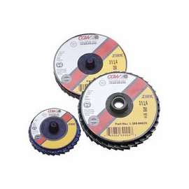 Flap Discs, Mini, Zirconia, Quick Change, Type R, 3 in, 36 Grit, 18,000 rpm