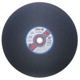Stationary Saw Wheel, Type 1, 14 in Dia, 1/8 in Thick, 24 Grit, Alum. Oxide