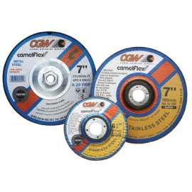 Depressed Center Wheel, 4 1/2 in Dia, 1/4 in Thick, 7/8 Arbor, Hardness Grade N