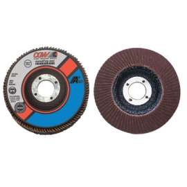 Flap Discs, A3 Aluminum Oxide, Reg, 4 1/2", 80 Grit, 5/8-11 Arbor, 13300rpm, T29