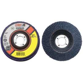 Flap Discs, Z3 -100% Zirconia, Regular, 7", 40 Grit, 5/8 Arbor, 8,600 rpm, T29