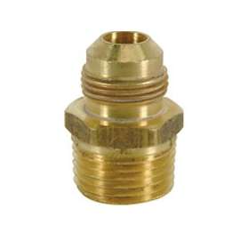 BrassCraft 293M Series FRC11-6 Flare Male Adapter, 3/8 in, OD Tube x MIP, Brass, Rough