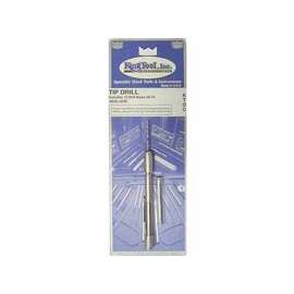 Tip Drill Set, Size 52 to74, Includes 12 Even Number Drills and Pin Vise with Pocket Clip