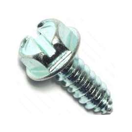 MIDWEST FASTENER 02956 Screw, #14 Thread, 3/4 in L, Coarse Thread, Hex, Slotted Drive, Self-Tapping, Sharp Point, Steel