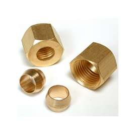 Dial 9311 Compression Sleeve and Nut, Brass, For: Evaporative Cooler Purge Systems