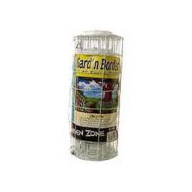Jackson Wire 13015331 Flower Fence, 25 ft L, 14 in H, Galvanized Steel, White