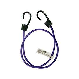 KEEPER Ultra Series 06095 Bungee Cord, 48 in L, Rubber, Gray, Hook End
