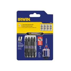 IRWIN 1903520 Bit Set, Steel, 5-Piece
