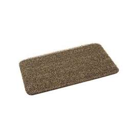 GRASSWORX Clean Machine 10372031 Door Mat, 30 in L, 18 in W, Rectangular, Medium Flair Pattern, Earth Taupe