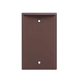Eaton Cooper Wiring 2129 2129B-BOX Wallplate, 3-1/2 in L, 5-1/4 in W, 1/4 in Thick, 1 -Gang, Thermoset, Brown