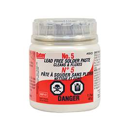 Oatey 48393/48420 Flux, 1.7 oz, Solid/Paste, Amber