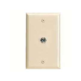 Eaton Wiring Devices 2128 2128V-BOX Wallplate, 4-1/2 in L, 2-3/4 in W, 1 -Gang, Thermoset, Ivory, High-Gloss
