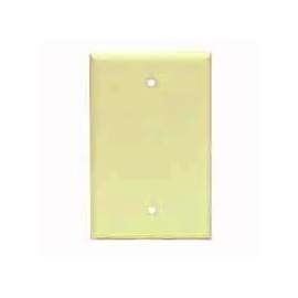 Eaton Cooper Wiring 2129 2129V-BOX Wallplate, 4-1/2 in L, 2-3/4 in W, 0.08 in Thick, 1 -Gang, Thermoset, Ivory