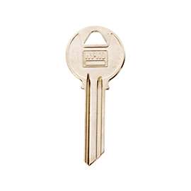 HY-KO 11010Y78 Key Blank, Brass, Nickel, For: Yale Cabinet, House Locks and Padlocks