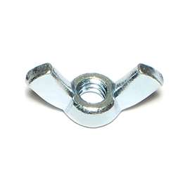 MIDWEST FASTENER 03804 Wing Nut, Cold Forged, Coarse Thread, 1/4-20 Thread, Steel, Zinc