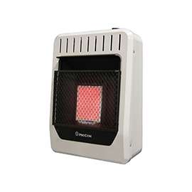 ProCom Heating MG1TIR Ventless Dual Fuel Heater, 10,000 Btu, Natural Gas, Propane